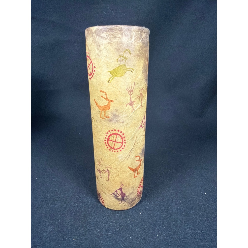 Native American Style Petroglyph Pillar Candle‎ - Kokopelli Southwest Decor Art